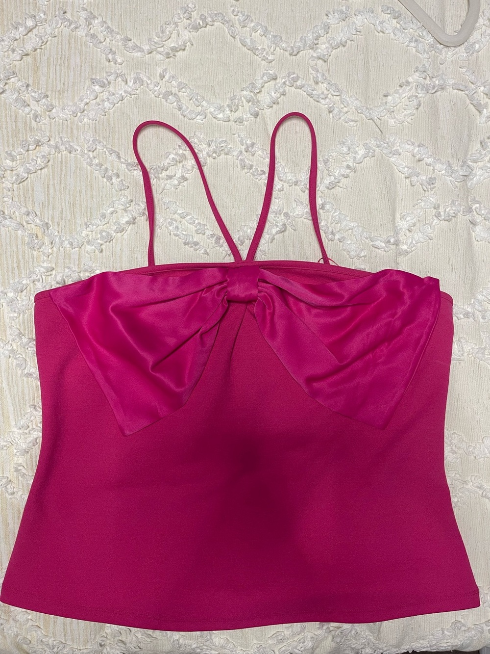 Anthropologie Maeve Satin Bow Tank